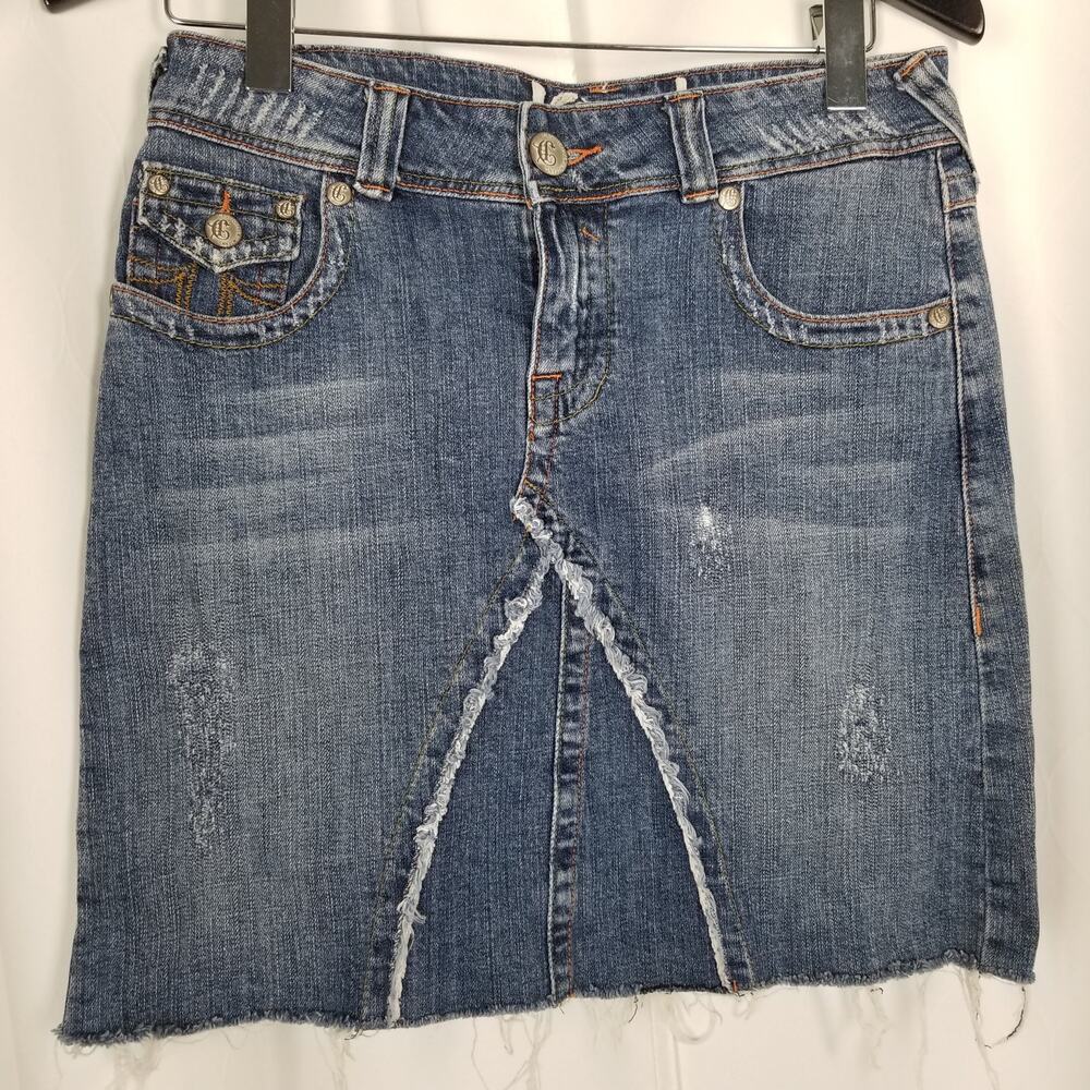C'est Toi Blue Denim Mini-Skirt - Size M - Picture 1 of 4